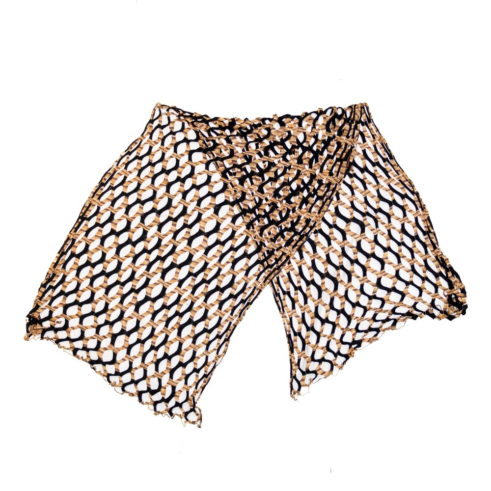 Missoni Metallic Open-Knit Mesh Scarf‎ Shawl – Black, Gold, Copper
